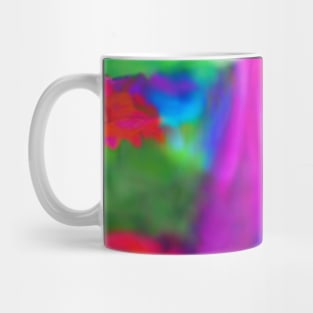 Artificial Intelligence Color Art- Retro Sunset Vintage Color Art - AI Watercolor Mug